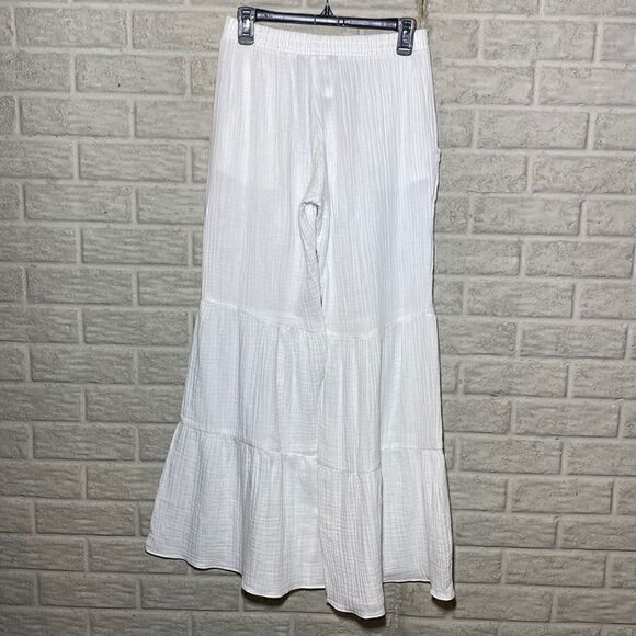 ⭐️NWT MSRP $180 SUPPLY & DEMAND Tatum Cotton Wide-Leg Pants White size Small - Picture 7 of 11